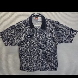 Vintage Dallas Cowboys Pro Line Nike Polo Single Stitch AllOver Rare Medium EUC